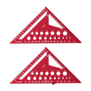 7 Inch Aluminum Triangular Scale For Professional Woodworkers Engineers And Technical Drawing Specialists