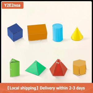 【Local shipping】 Kéo chuỗi 3D hình học cuốn sách học tập 3D hình học cuốn sách học tập với bện dây thiết kế dạy khối lượng & diện tích bề mặt công thức
