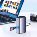 Bộ chuyển đổi USB Type C 12 in 1 Ugreen 90325 CM555 Chính Hãng (3*USB 3.0, 2*HDMI,1 DP, RJ45, SD&TF&3,5mm , PD100W). 