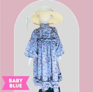 Elena Dress Gamis Cringkle Motif Premium Usia 2-10 Tahun