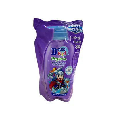 [แพ็คคู่/เดี่ยว] D-nee Kids สบู่เหลวอาบและสระ ดีนี่ คิดส์ แบบถุงเติม ขนาด 380 มล.