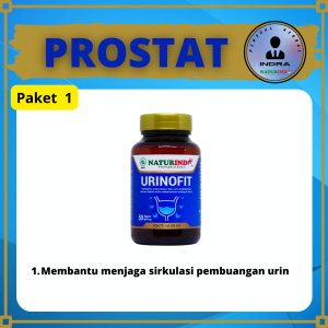 Obat Prostat Alami Nyeri Infeksi Saluran Kemih Pria Wanita Ampuh Kapsul Herbal Urinofit Naturindo