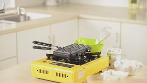 Specool® Kitchen Gas Non-Stick Waffle Maker Pan Mould Mold Press Plate Cook Baking Tool DIY Lattice Muffin Baking Mold