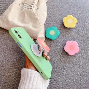 Zeallion Universal Lipat Bunga Comel Epoksi Telefon Bimbit Pemegang Silikon Silikon Cengkaman Jari Kartun Kurungan Pemegang Berdiri Telefon Memperluaskan Cengkaman