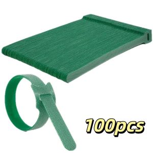 LITTLEX 100pcs Có thể điều chỉnh Dây buộc cây bằng nylon Đa chức năng Có thể tái sử dụng Dây buộc cây  Chống trơn trượt Dây buộc cây cảnh Hỗ trợ làm vườn