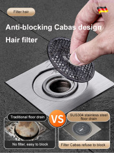 【จัดส่งถึงบ้านคุณภายใน 48 ชั่วโมง】【แผงสแตนเลส】ตะแกรงกันกลิ่นพร้อมฝาปิด ท่อระบายน้ำระงับกลิ่นกายพร้อมฝาปิด/ห้องครัวและห้องน้ำแผงสแตนเลส