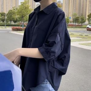 【Ready Stock】[Loose and slim]2024 Summer new style Loose  thin sun protect shirt for women