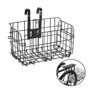 Bike Bicycle Basket Front Rear Bag Foldable Metal Wire Carryings Basket Bike Pannier Cycling Mountain Storage