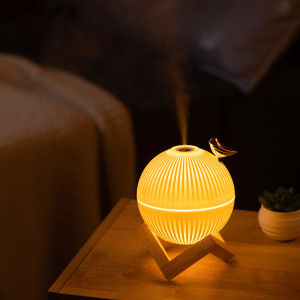 Humidifier Diffuser 300ML Mini Aromaterapy Pembersih Udara Air Purifier Aromaterapy Bentuk Sangkar Burung
