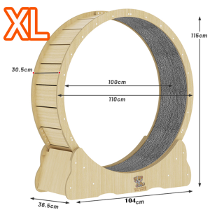 Cat Treadmill Cat Toys Silent Roller Running Wheel Furniture Solid Wood Cat Climbing Frame