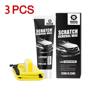 [One Wipe Removes Scratches] Deep Repair Wax for Car Paint Scratches Car Paint Scratch Remover Wax Deep Scratch Repair Polish One Wipe Removes Scratches Swirl Marks Restores Shine For All Car Colors