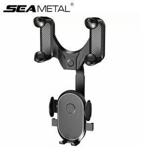 Adjustable 360 Degrees Rotation Car Rearview Mirror Phone Holder Bracket Mount Cell Phone Stand for Car Accessories