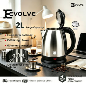 2L Stainless Steel Electric Kettle 1500W Fast Heating Multiple Colors Available 1 Year Warranty COD