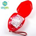 Professional First Aid Masks CPR Breathing Mask Resuscitator One-way Valve Health Tools. 