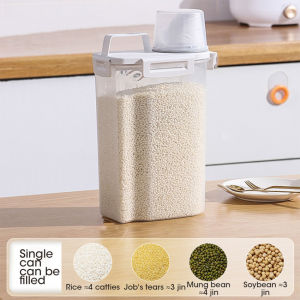 Airtight Food Storage Containers Cereal Dispenser Cereal Container Storage Box Rice Dispenser Grain Dispenser Kitchen Organizer