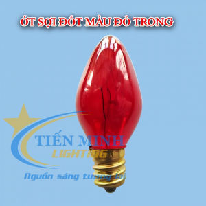 Combo 5 bóng đèn sợi đốt đui E12 nhiều màu dùng cho thờ cúng ông bà gia tiên bàn thờ thần tài