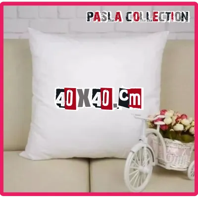 1 pcs bantal sofa dakron putih polos/ Ukuran 40x40cm. pasla collection