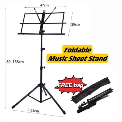 Music Stand Music Sheet Stand Foldable Adjustable Stand
