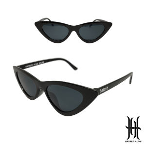 Kacamata Distro Clothing Brand HATRED ALIVE Frame Segitiga Mata Kucing Sunglasses Anti Radiasi Local Brand Pria Wanita Warna Berkualitas PREMIUM FREE POUCH Code G2