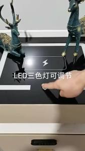 Smart Bedside Table Simple Modern High-Grade Three-Drawer Light Luxury Home Bedroom Bedside Storage Bed Side Storage Cabinet