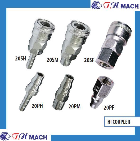 Hi Coupling AIR COUPLING COMPRESSOR SOCKETNQUICK COUPLING STAINLESS STEEL HI-CUPLE ...