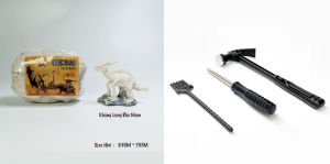[Hàng Mới về] Khảo cổ đào Hóa Thạch Khủng Long Big Mini Đồ Chơi Khám phá thời ti.ền sử Hóa thạch khủng long bạo chúa (Không Bao Gồm Dụng Cụ)