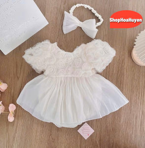 Váy bé gái mặc đầy tháng thôi nôi váy công chúa đầm bé gái sơ sinh body thiết kế cho bé gái sơ sinh 0-9kg