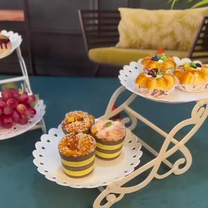 Multi-Layer Plastic Fruit Tray European Candy Plate Creative Candy Tray Dessert Cake Stand