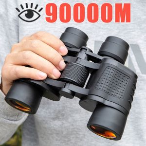 Binocular Long Range 80X80 Long Range 90000m HD High Power Telescope Low Light Night Vision for Sports teropong jarak jauh original