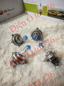 COMBO 20 bóng đèn pha H4 siêu sáng. Bóng đèn pha ô tô H4 HCL đầu xanh. Điện 12v và 24v