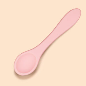 ช้อนซิลิโคน ช้อนอาหารเด็ก ช้อนอาหารเด็ก ช้อนนุ่ม ป้อนอาหารเด็ก ไม่บาดเหงือกและฟันของลูกน้อย