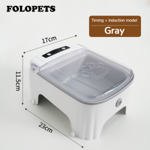 FOLOPETS Pet Smart Feeder Bowl Infrared Thermal Induction Switch Auto Open Cover With Ice Packs Keep Fresh Anti-Mouse Moisture-Proof