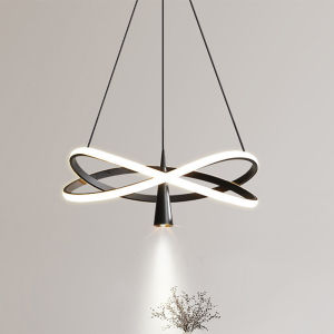 Nordic LED Multi-Head Pendant Light Dimmable Tri-Color Modern Minimalist Iron Chandelier for Dining Room Home Decor Kitchen Island Living Room Commercial