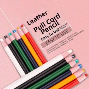 DOUCAI 3/6/12pcs Water-Soluble Fabric Marking Pencil DIY Bright Colors Colored Marking Pencils Sewing Supplies No-Sharpening Tailor Chalk Crayon Fabric Marking