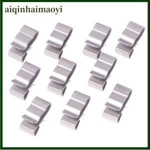 aiqinhaimaoyi 10PCS 304 Stainless Steel Solar PV Cable Clips Clamp For PV Solar Cable Wire Installation In Photovoltaic System
