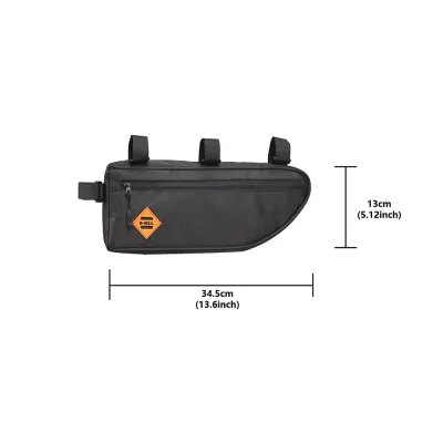 NISANM Large Capacity Bicycle Triangle Bag MTB Waterproof Cycling Pouch Cycling Bike Frame Front Tube Bag