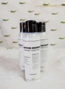 Leather Top Coat for Leather Shoes wallet belts leather seats 100ML with Free Microfiber Cloth