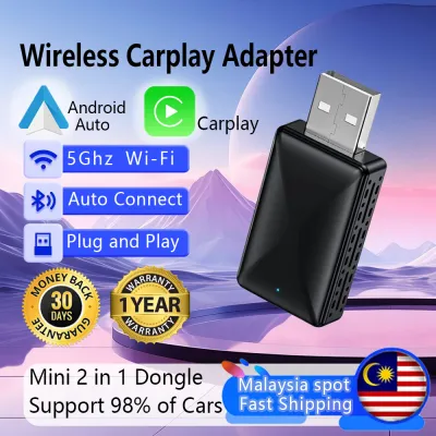 Mini Wired To Wireless 2 in 1 AI Box Carplay 5G WifI & Bluetooth 5.0 apple carplay wireless carplay adapter android car player android auto usb car android box android auto wireless adapter