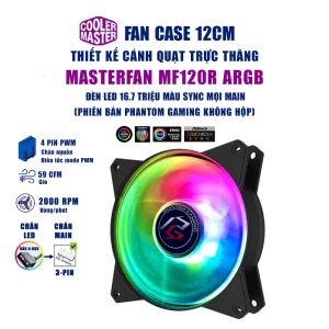 Quạt tản nhiệt case máy tính Cooler Master MasterFan MF120R ARGB CoolerMaster MF 120R RGB Quạt Fan Case 12cm 120mm MF120 MF140 14cm 140mm
