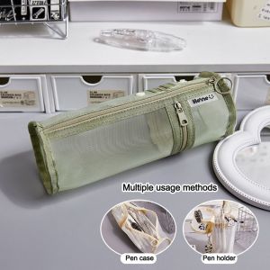 LUXELU Lưới Túi đựng bút Có thể tháo rời Đa chức năng Túi văn phòng phẩm Sức chứa lớn Hộp đựng văn phòng phẩm Sinh viên