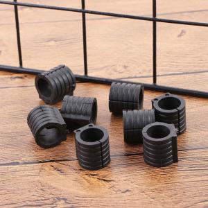 HOUCHU 10pcs U Shaped Tubing Caps Furniture Feet Anti-Front Floor Glides Damper Stool Pipe Clamp Tube Rear Pad Chair Leg Pad