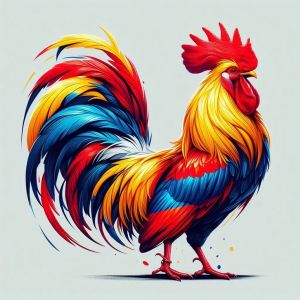 Hình in áo ủi nhiệt KTS.decal Vua gà ngầu -Mẫu in áo nhiệt ép vải in hình dừatrái cây ủi nhiệt mặc đẹp đi chơi biển mùa hè in áo đẹp cả năm.