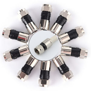 Fantic 10 pcs RG6 F Type Compression 2.7cm high quality Snap Seal Plug Connector