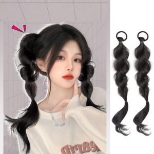 Tóc giả tết thắt bím J102 😍FREESHIP😍 tóc tết thắt bính tóc giả thắt bím tóc giả nữ tết bính