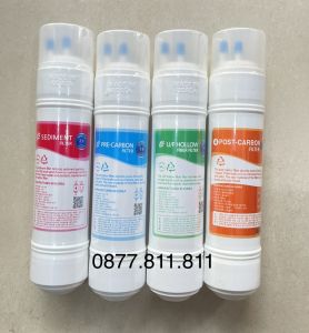 Bộ 4 lõi lọc UF Hàn Quốc - Sedimen/Pree/UF Member/Post - Thay cho các cây nước nóng lạnh Kangaroo KG47Coway...