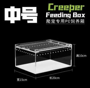 Acrylic Reptile Cage Insect Breeding Box Transparent Hatching Container Feeding Box Small Reptile