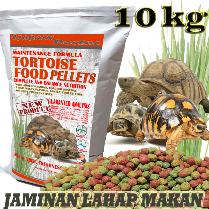 10KG MAKANAN SULCATA SULKATA TORTOISE PAKAN PELET KURA KURA DARAT ...