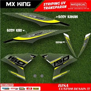 Striping UV Transparan MX King 150 Variasi Y15ZR Style Decal Striping MX King 150 Racing Simple - SMXK-UV - GSI