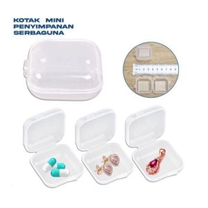 TEMPAT PERHIASAN KOTAK MINI SERBAGUNA KECIL EARPHONE MEMORY CARD