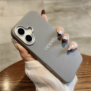 OAC CASE + LOGO PREMIUM SOFTCASE CASING HP LEATHER SLIM PHONE CASE FOR OPPO A3 PRO A3 NFC A3X A1K C2 A16 A16K A16E A18 A38 A9 A5 A52 A92 A53 A54 A55 A74 A95 F5 F11 RENO 4 RENO 5F CAMERA PROTECTION SHOCKPROOF HARD BACK COVER CLR